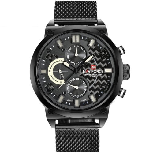 ساعة نافي فورس رجالي NF9068S-B-W-B