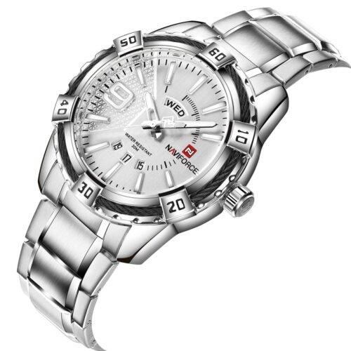 ساعة نافي فورس رجالي NF9117S-S-W