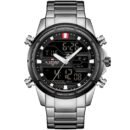 ساعة نافي فورس رجالي NF9138S-S-B-W