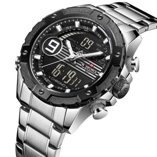 ساعة نافي فورس رجالي NF9146S-S-W-B