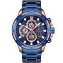 ساعة نافي فورس رجالي NF9165-RG-BE