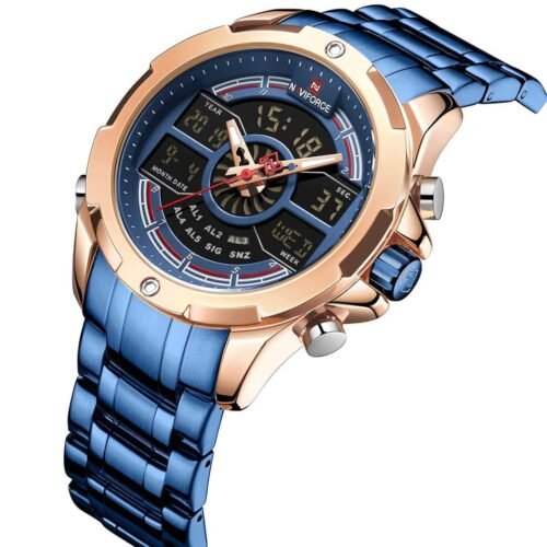 ساعة نافي فورس رجالي NF9170-RG-BE