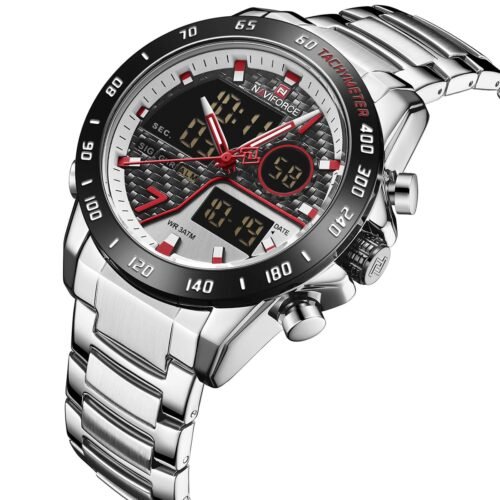 ساعة نافي فورس رجالي NF9171-S-W-S