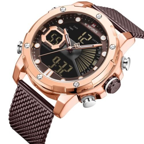 ساعة نافي فورس رجالي NF9172S-RG-CE-CE