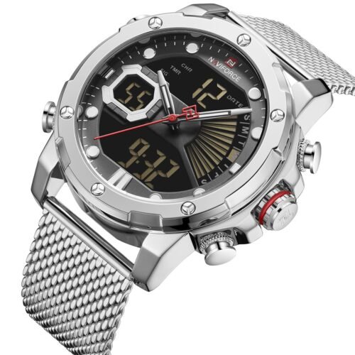 ساعة نافي فورس رجالي NF9172S-S-B-W