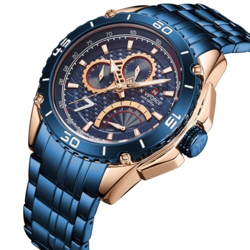 ساعة نافي فورس رجالي NF9183-RG-BE