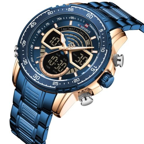 ساعة نافي فورس رجالي NF9189-RG-BE