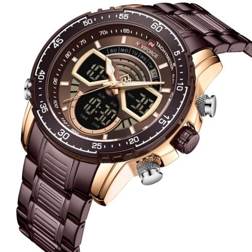 ساعة نافي فورس رجالي NF9189-RG-CE