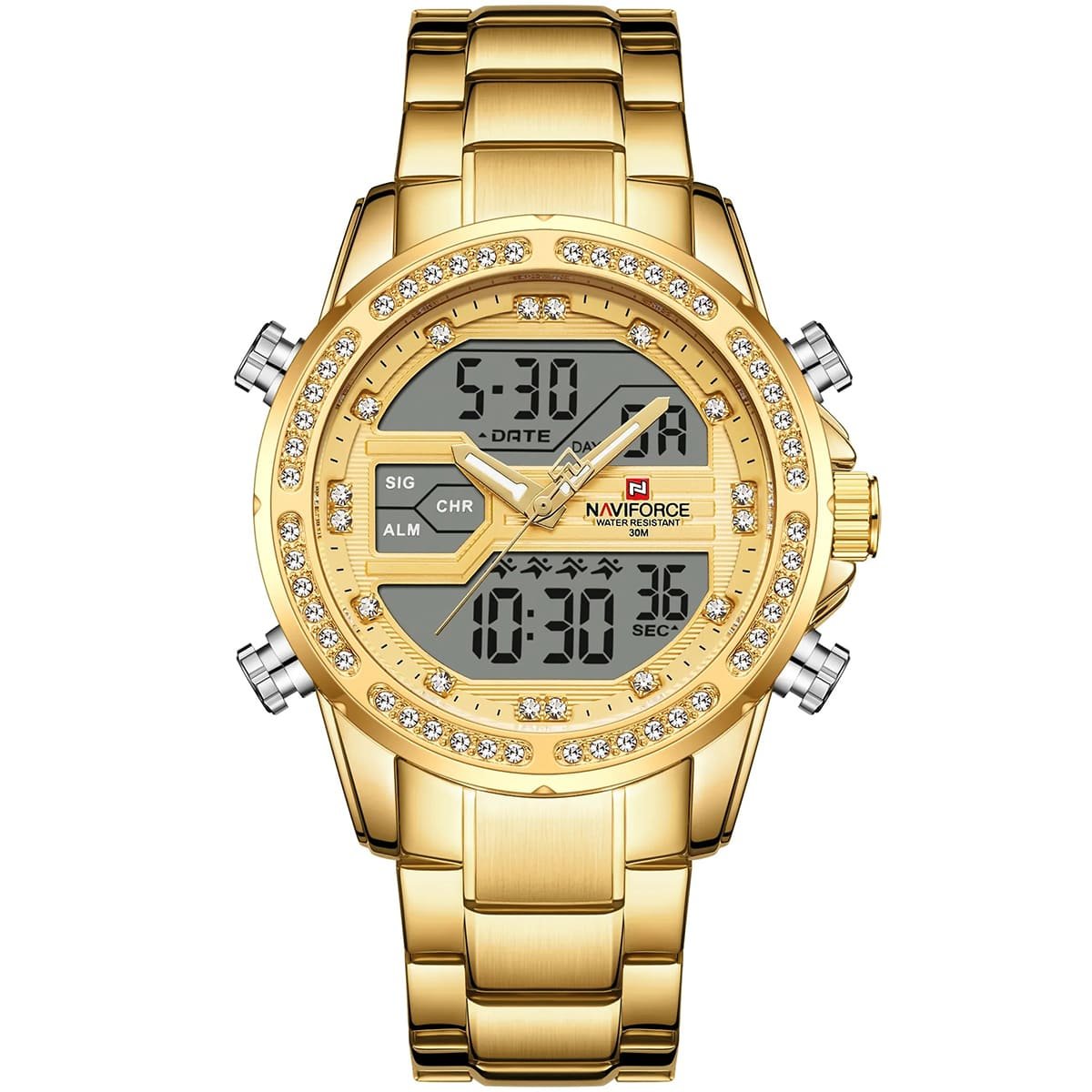 ساعة نافي فورس رجالي NF9190-G-G