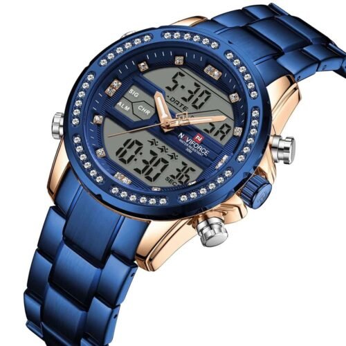 ساعة نافي فورس رجالي NF9190-RG-BE