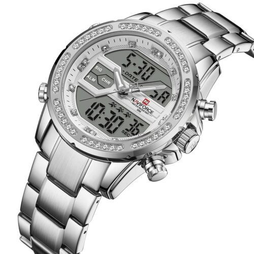 ساعة نافي فورس رجالي NF9190-S-W