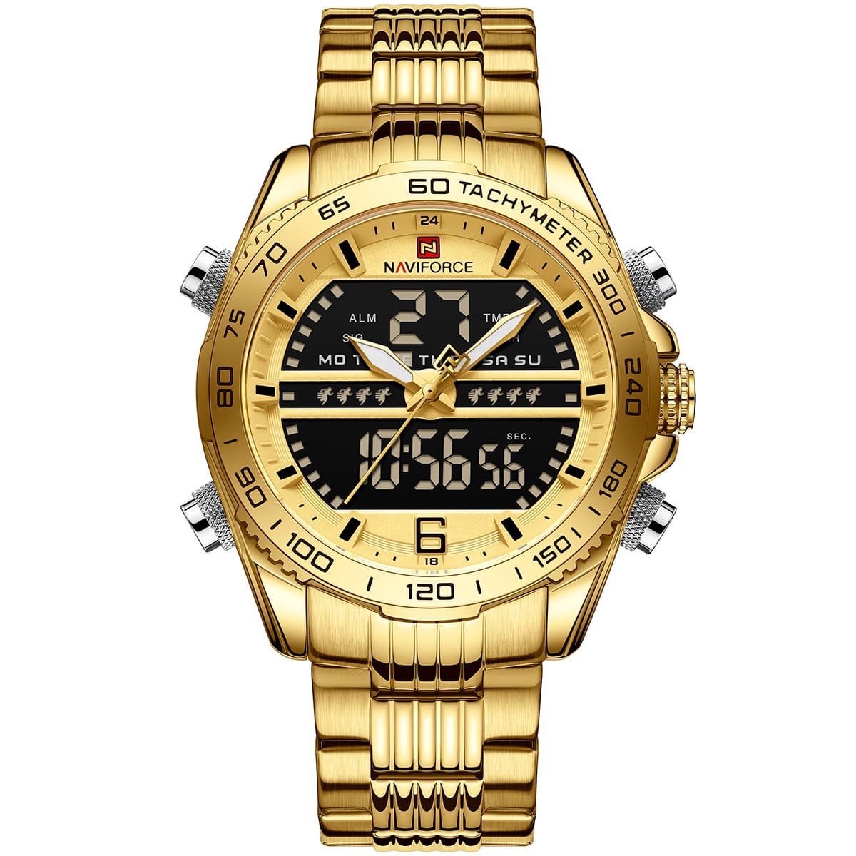 ساعة نافي فورس رجالي NF9195S-G-G-G