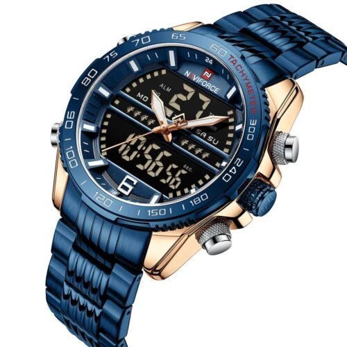 ساعة نافي فورس رجالي NF9195S-RG-BE-BE