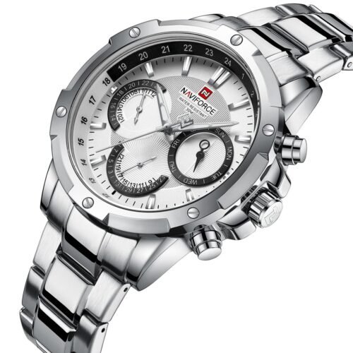 ساعة نافي فورس رجالي NF9196S-S-W
