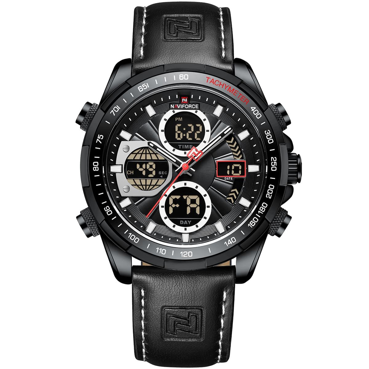 ساعة نافي فورس رجالي NF9197L-B-W-B