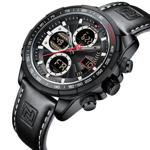 ساعة نافي فورس رجالي NF9197L-B-W-B