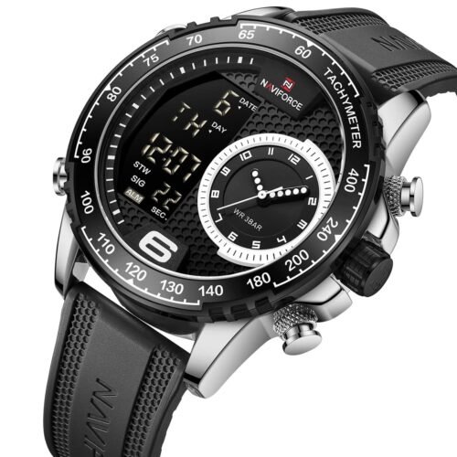 ساعة نافي فورس رجالي NF9199T-S-W-B