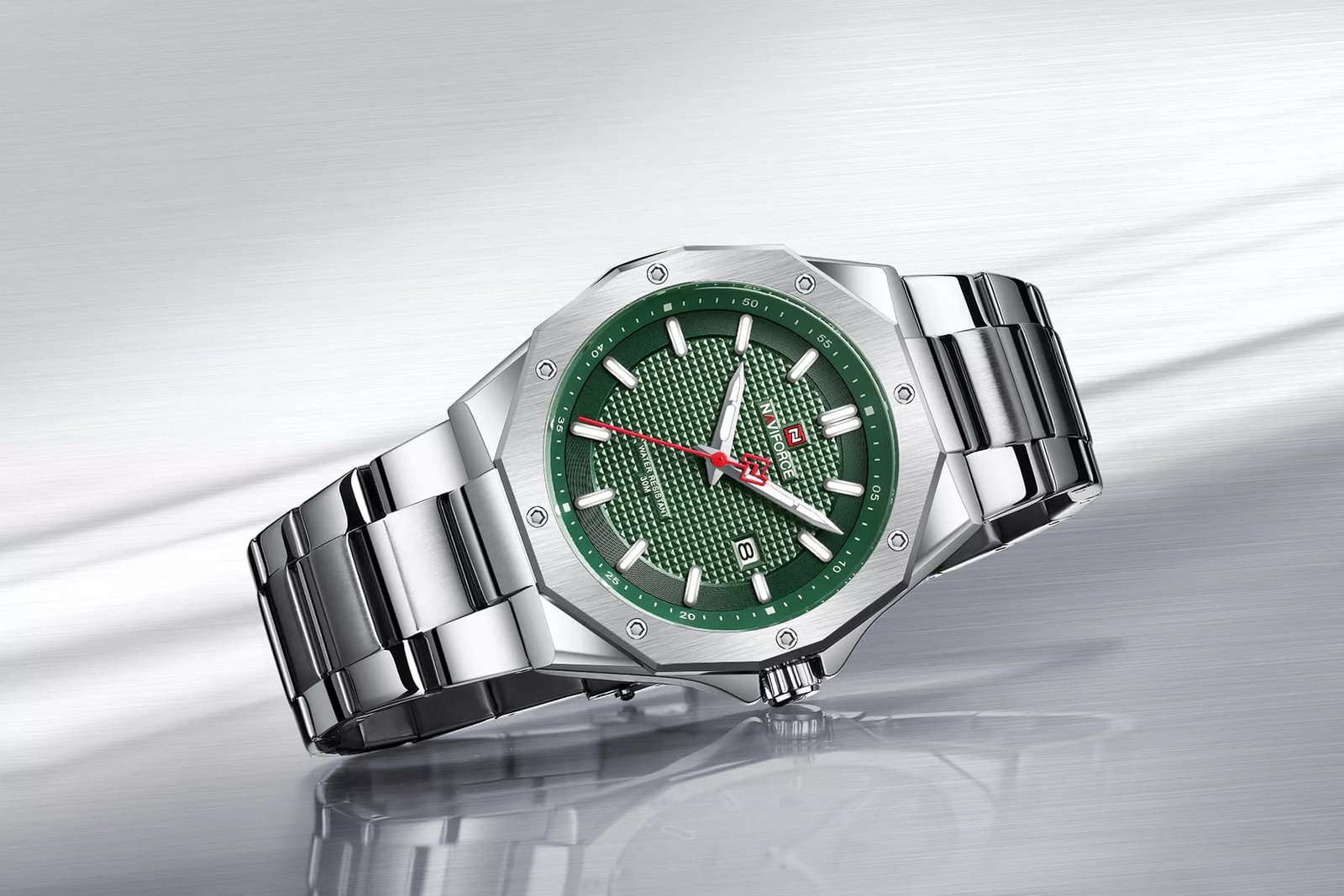 ساعة نافي فورس رجالي NF9200S-S-GN