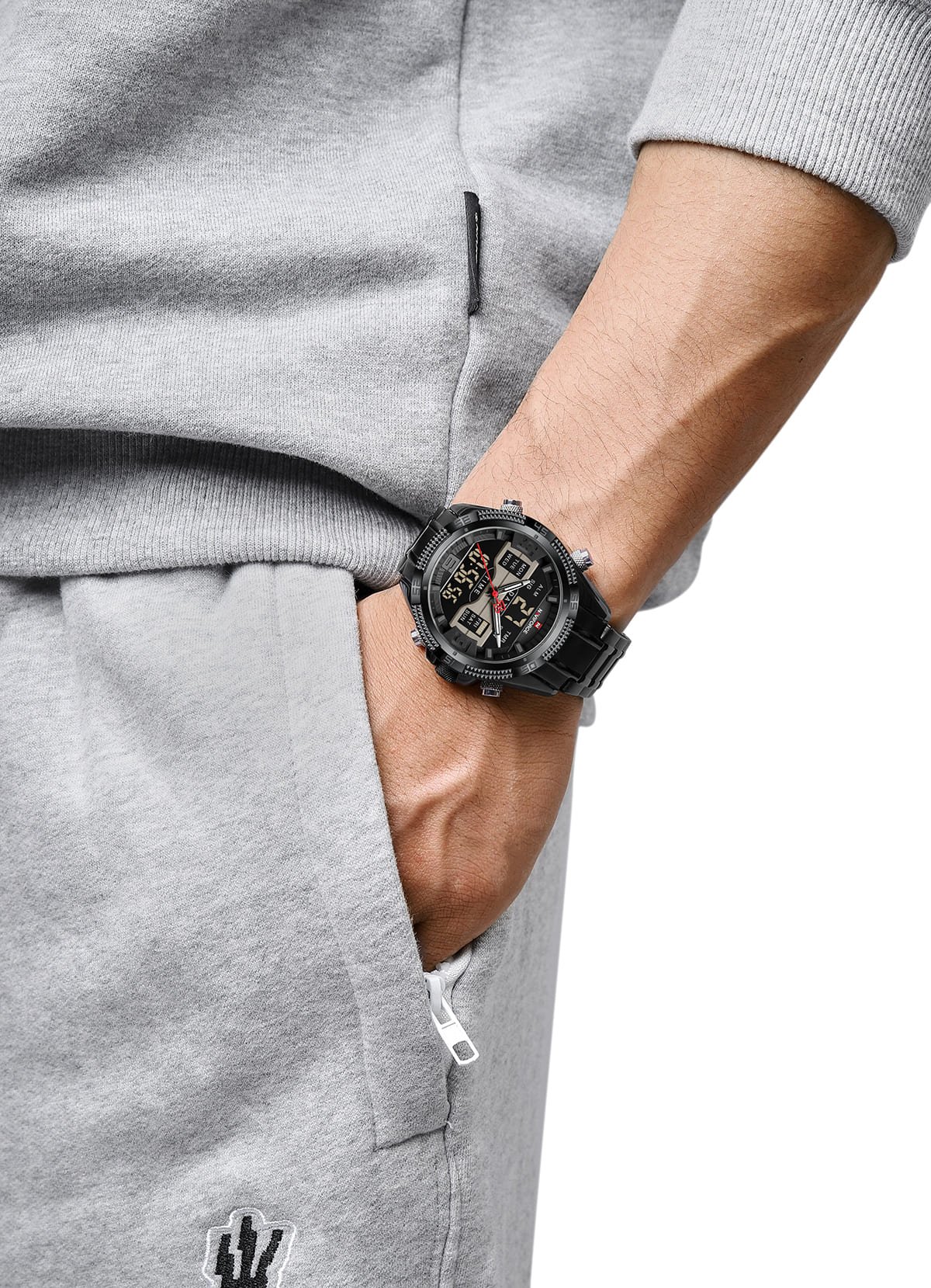 ساعة نافي فورس رجالي NF9201-B-B