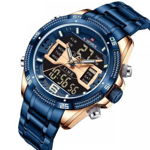 ساعة نافي فورس رجالي NF9201-RG-BE