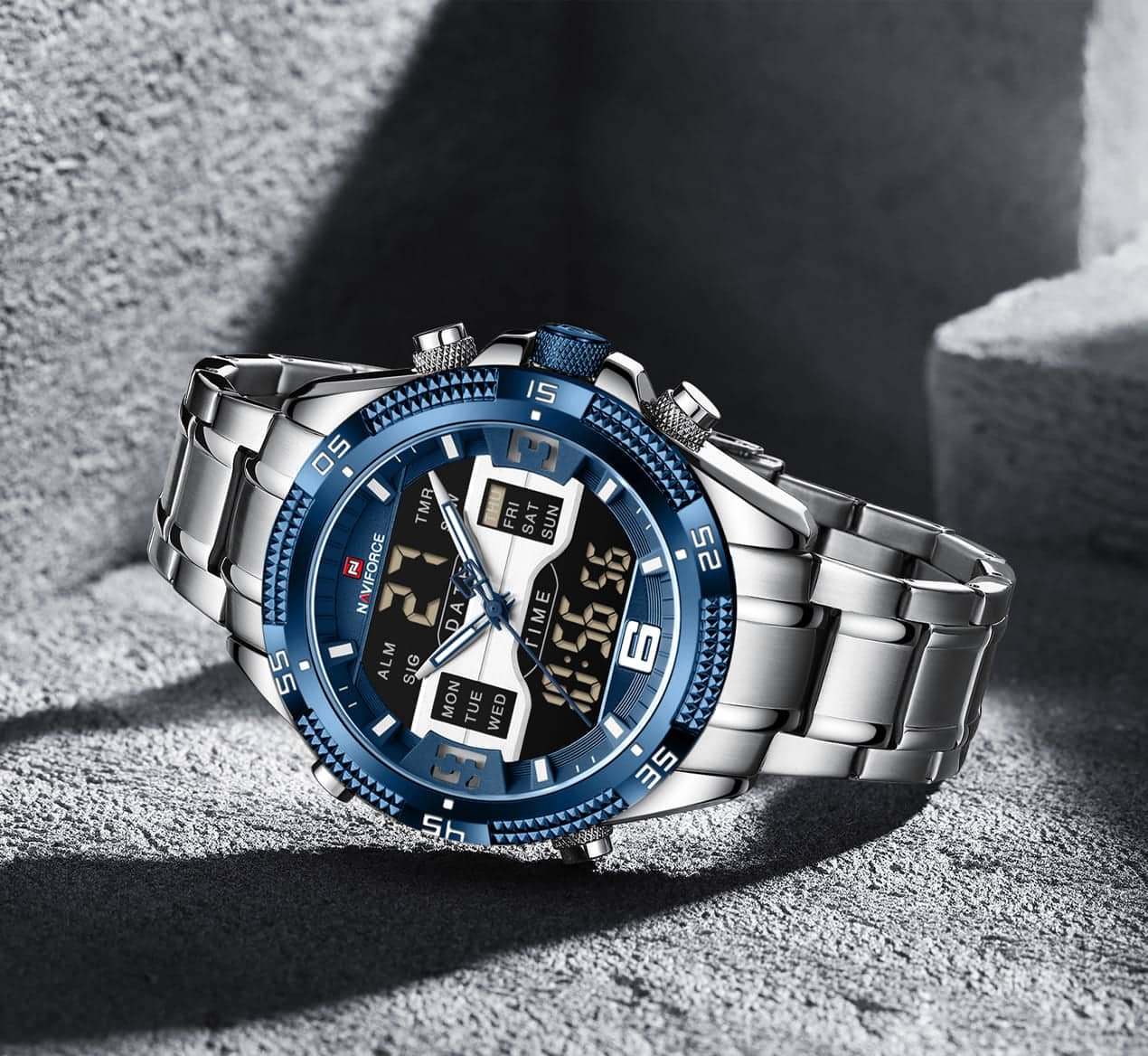 ساعة نافي فورس رجالي NF9201-S-BE