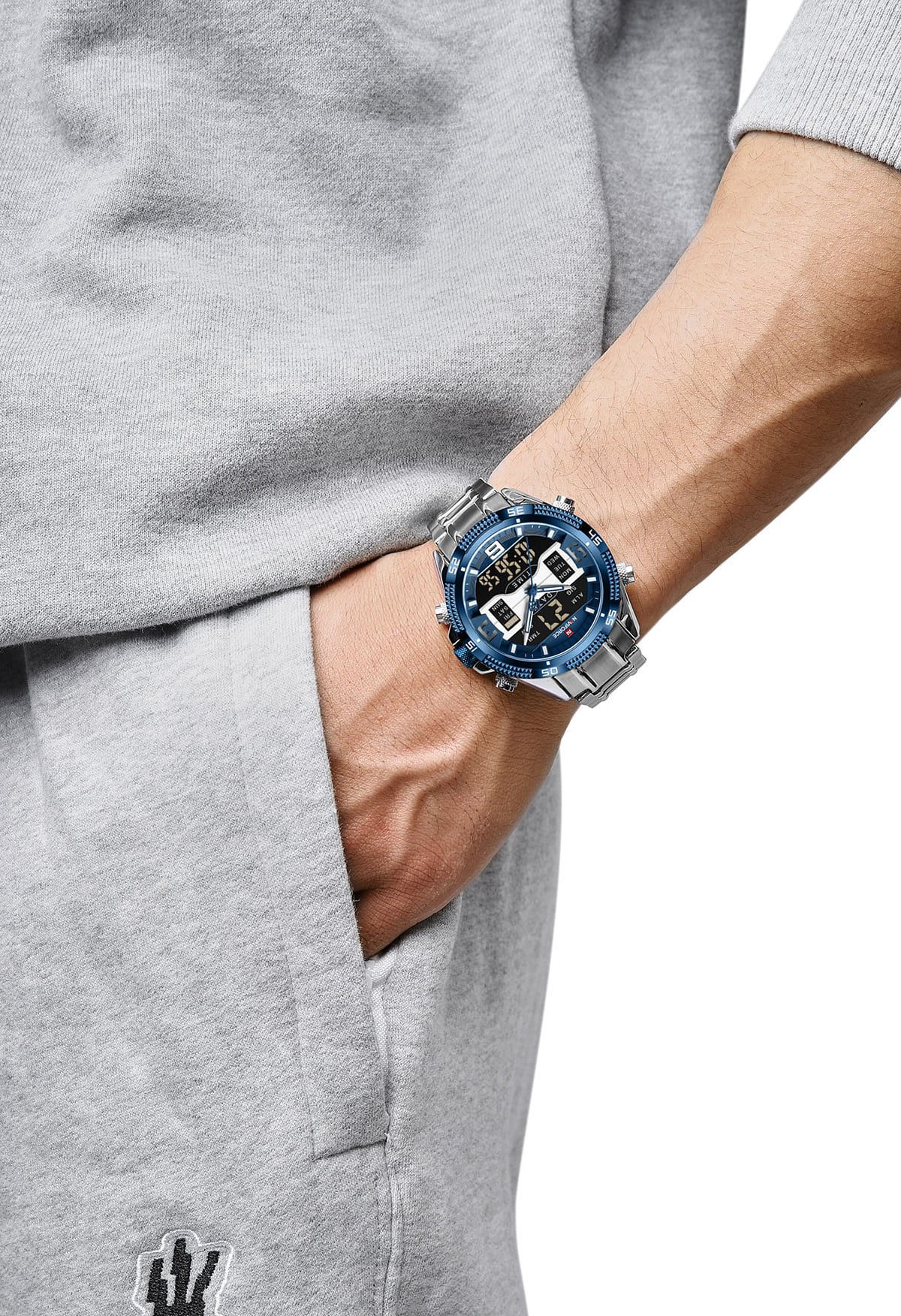 ساعة نافي فورس رجالي NF9201-S-BE