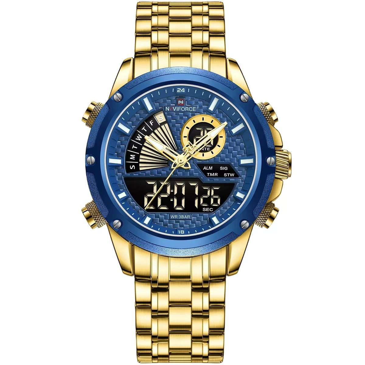 ساعة نافي فورس رجالي NF9205-G-BE