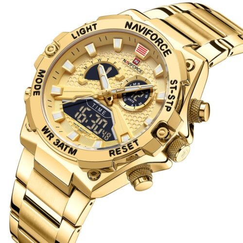 ساعة نافي فورس رجالي NF9207-G-G-G