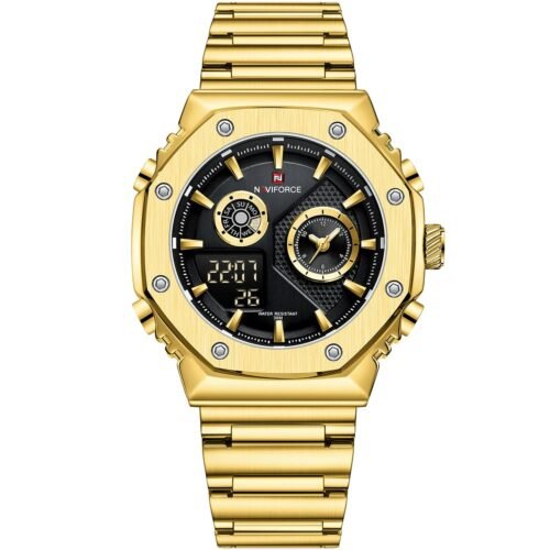 ساعة نافي فورس للرجال NF9216S-G-B