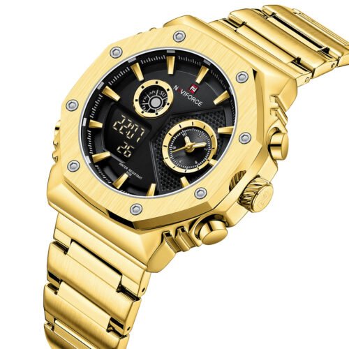 ساعة نافي فورس للرجال NF9216S-G-B