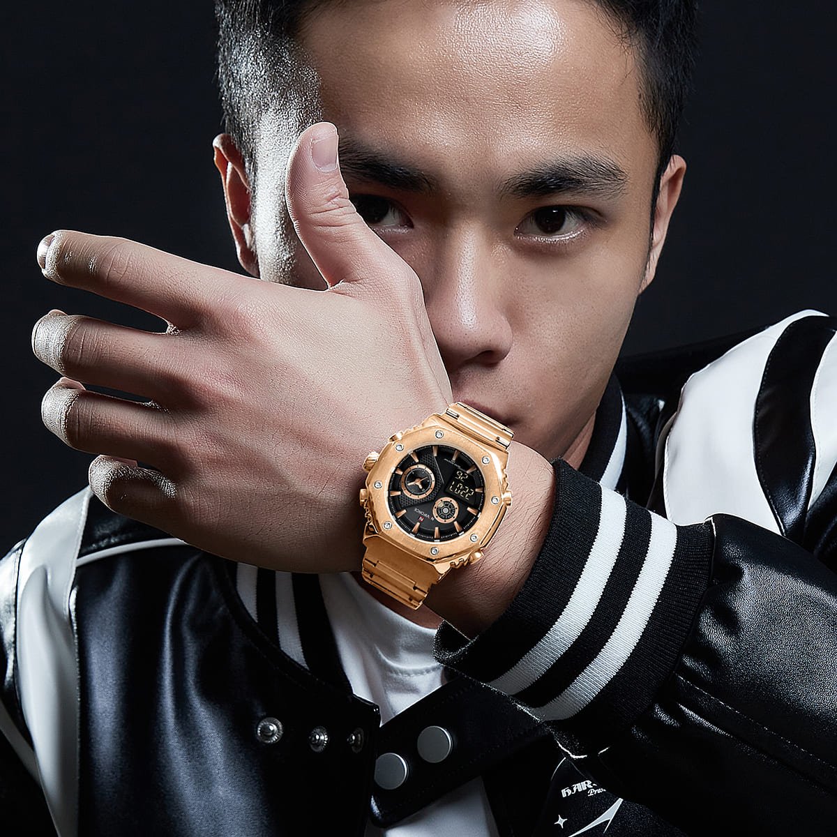 ساعة نافي فورس للرجال NF9216S-RG-B