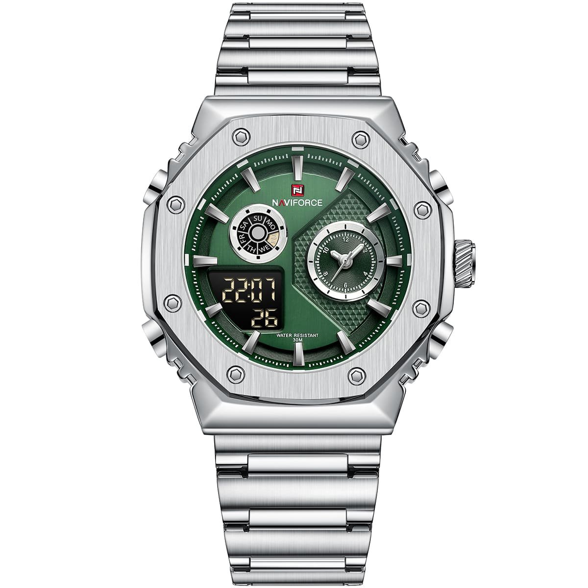 ساعة نافي فورس للرجال NF9216S-S-GN