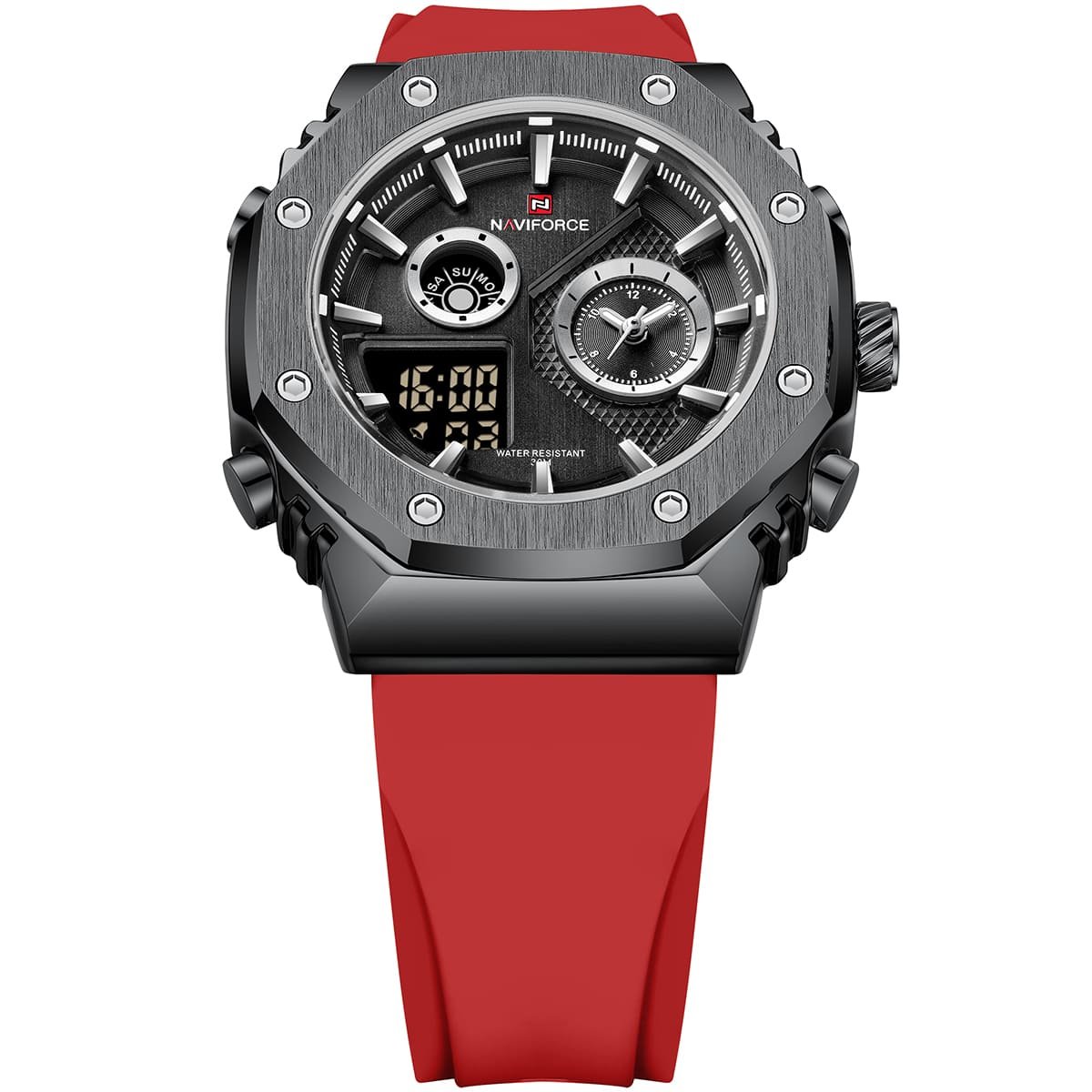 ساعة نافي فورس رجالي NF9216T-B-B-R