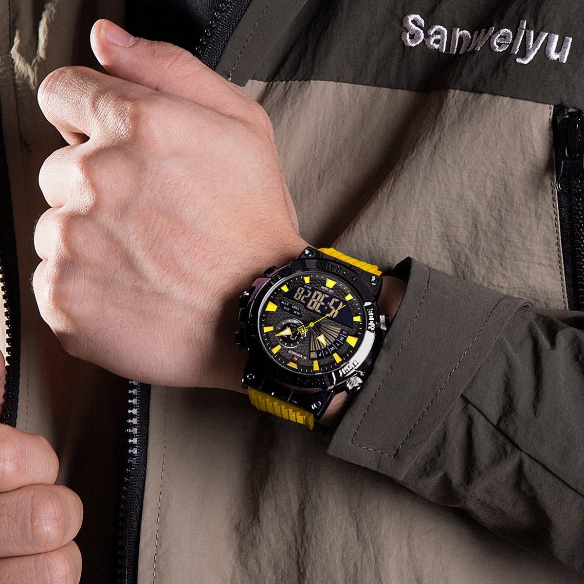 ساعة نافي فورس للرجال NF9219-B-Y-Y