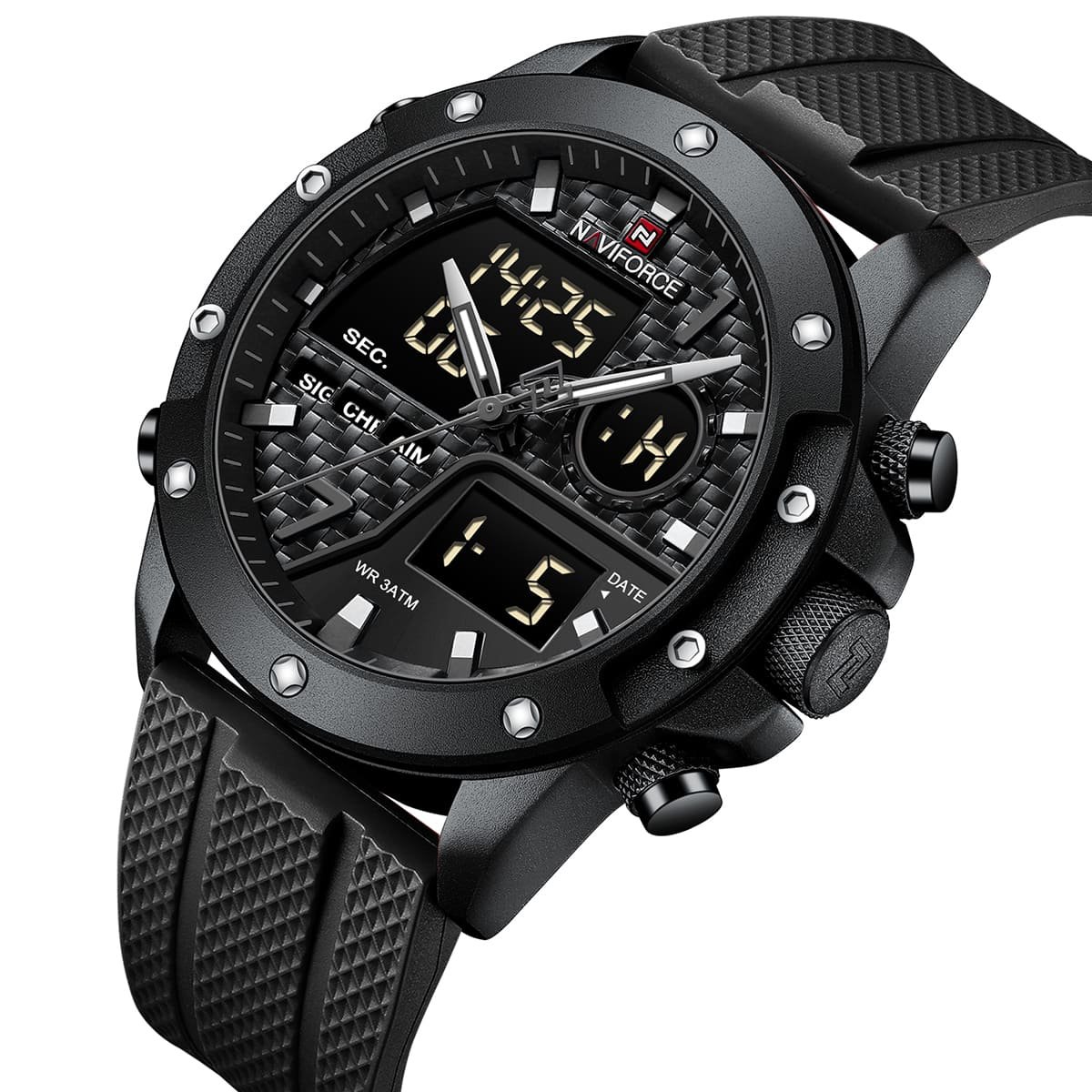 ساعة نافي فورس للرجال NF9221-B-GY-B