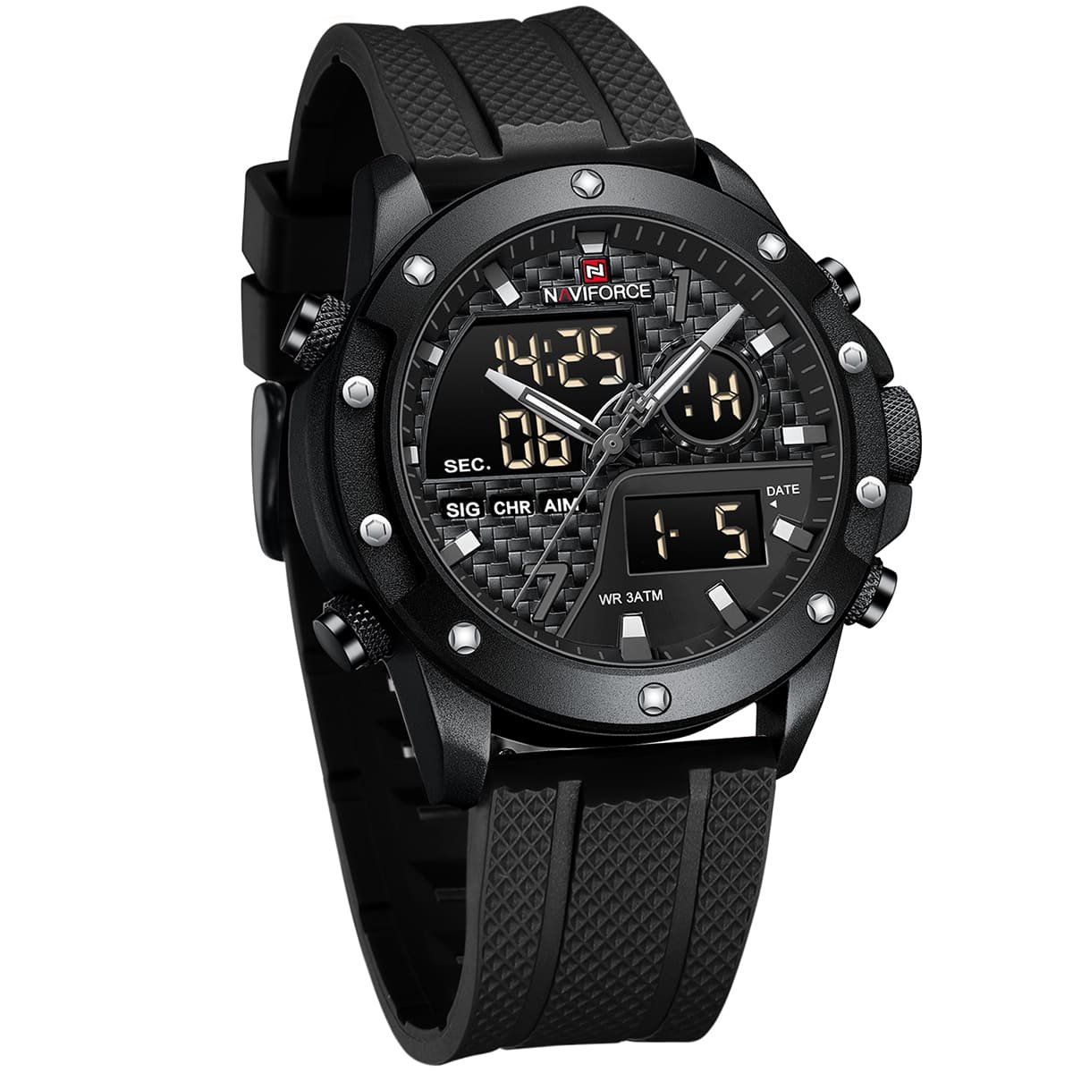 ساعة نافي فورس للرجال NF9221-B-GY-B