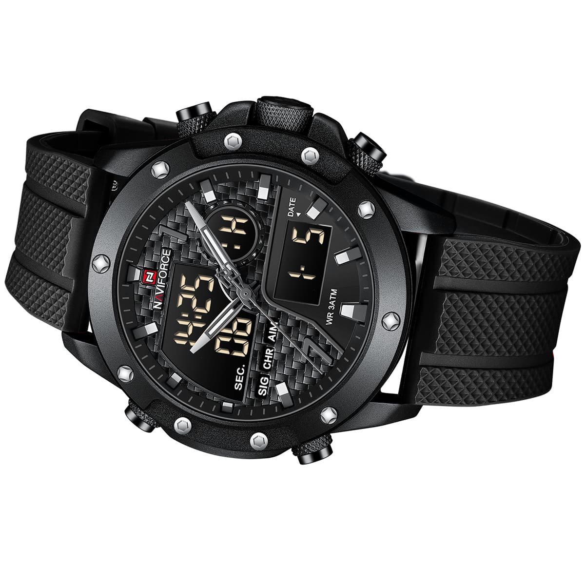 ساعة نافي فورس للرجال NF9221-B-GY-B