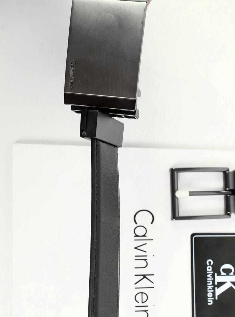 CK Leather Belt Set For Men 10# - الصورة 4