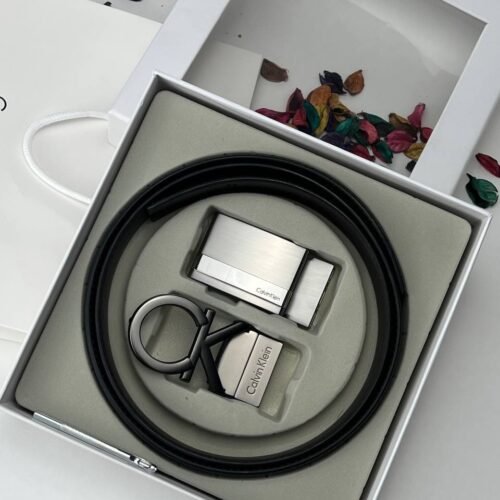 طقم حزام كالفن كلاين رجالي