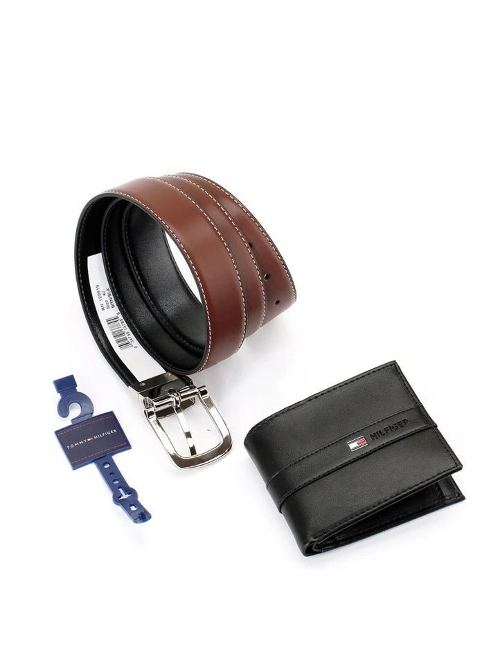 TH Leather Wallet-Belt Set For Men 3# - الصورة 9
