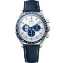 ساعة أوميغا سبيد ماستر بيضاء زرقاء للرجال