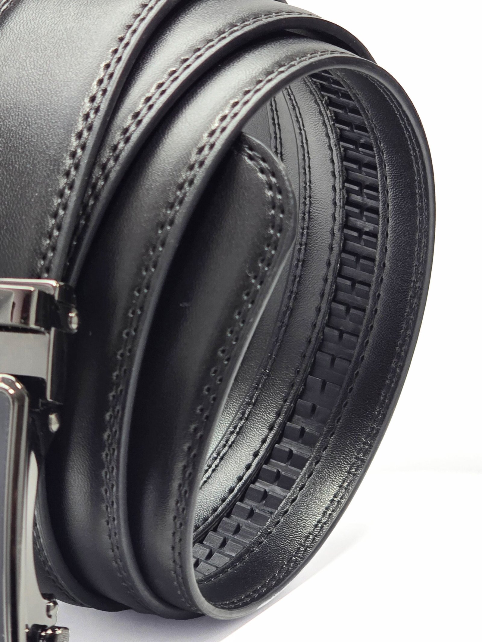 CK Black Leather Belt – Automatic Buckle #24 - الصورة 3