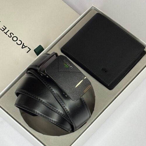 LC Leather Wallet-Belt Set For Men 19#