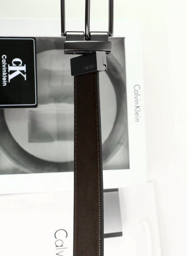CK Leather Belt Set For Men 10# - الصورة 8