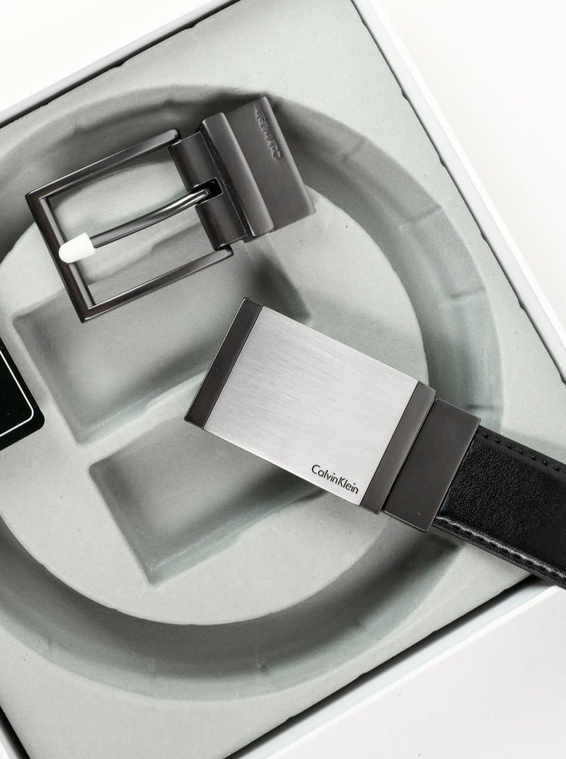 CK Leather Belt Set For Men 10# - الصورة 6