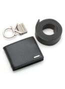 CK Black Leather Wallet-Belt Set For Men 13#
