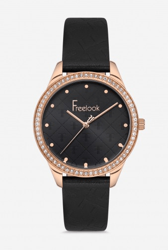 FREELOOK WOMEN’S LEATHER STRAP WATCH FL.1.10122-5
