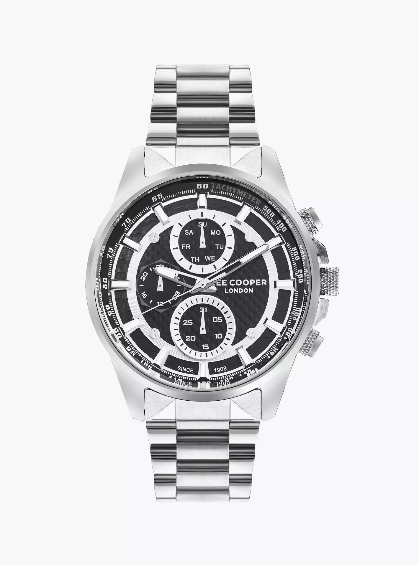 LEE COOPER Men’s Multi Function Black Dial Watch – LC07852.350