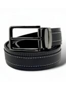 TH x MB Black Leather Belt For Men 24#