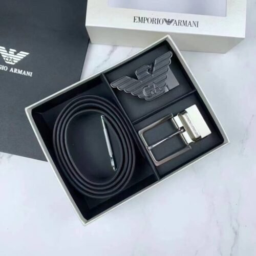 حزام امبيرور ارماني دبل فيس للرجال